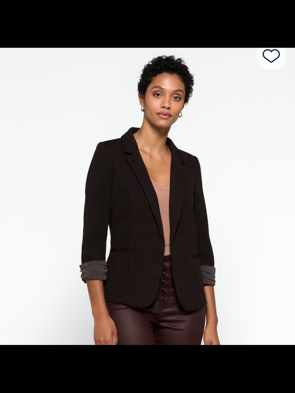 Classic Black Women's Blazer - Sleek Tailored Jacket